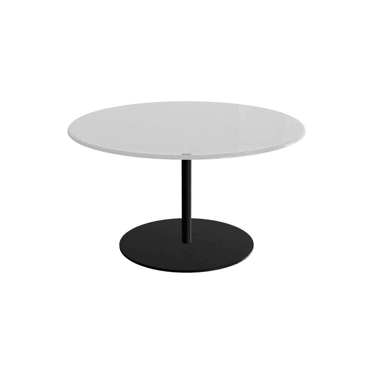 Royal Botania Butler Loungetisch 75 cm – anthrazit · Glas Ondula pebble