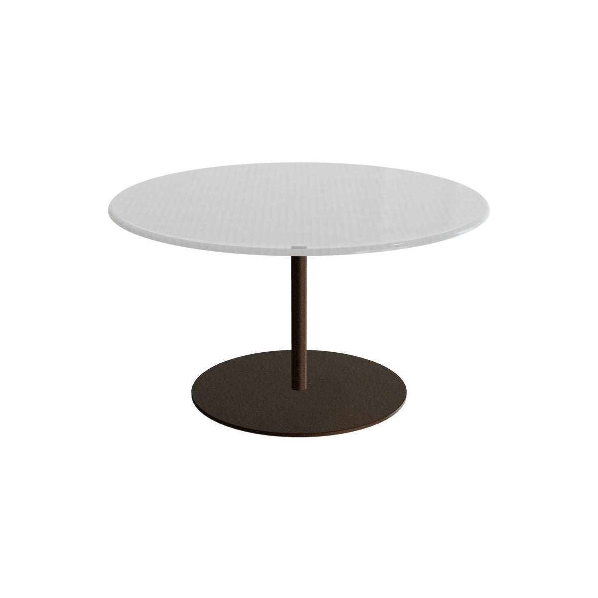 Royal Botania Butler Loungetisch 75 cm – bronze · Glas Ondula pebble