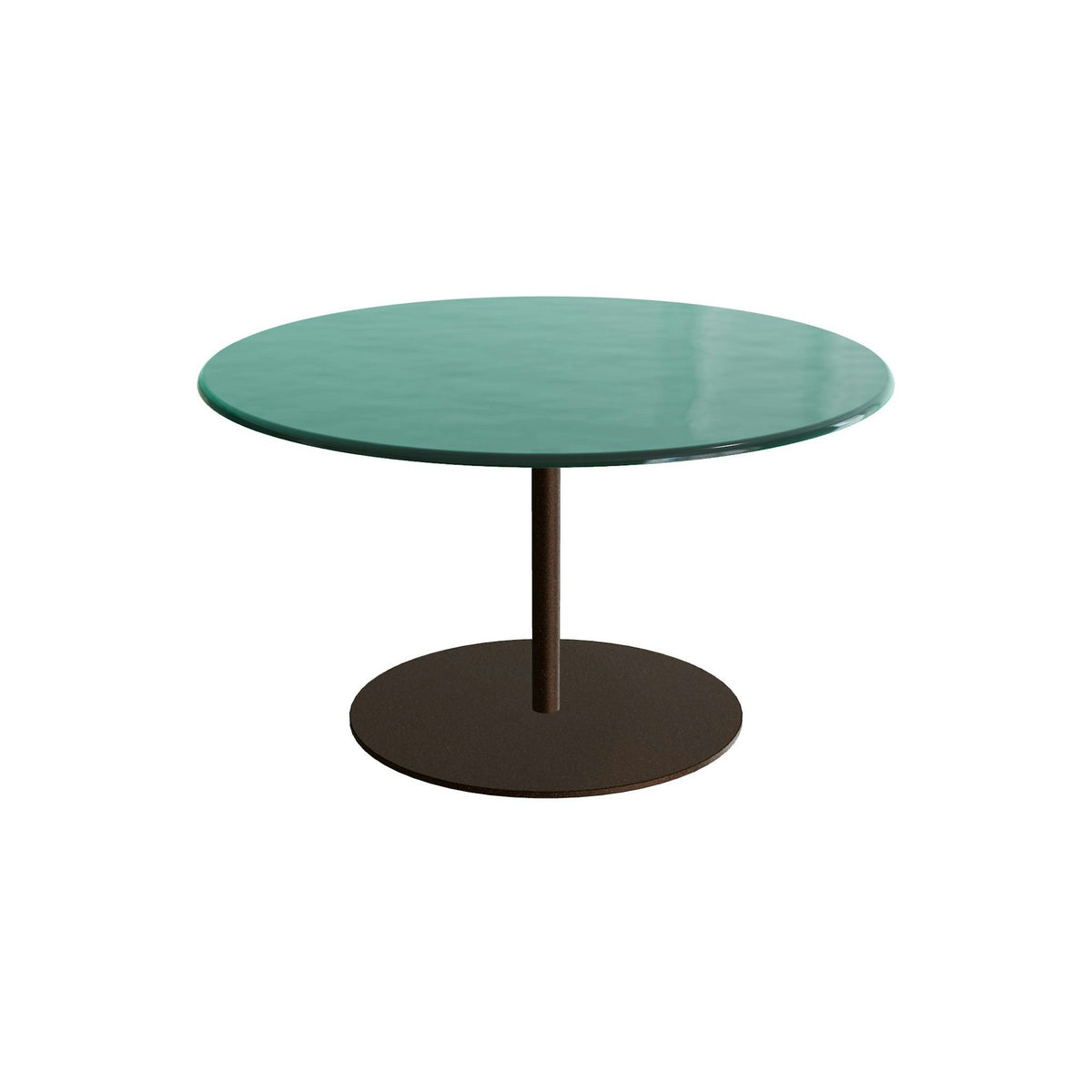 Royal Botania Butler Loungetisch 75 cm – bronze · Glas Ondula verde
