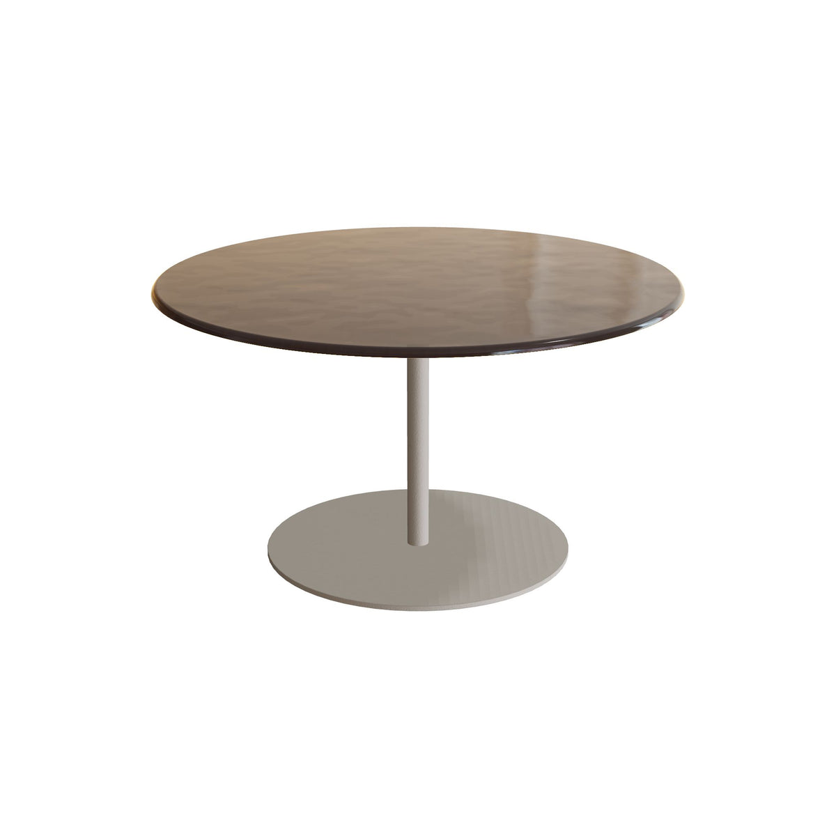 Royal Botania Butler Loungetisch 75 cm, Gestell pebble, Glas Ondula bronzo