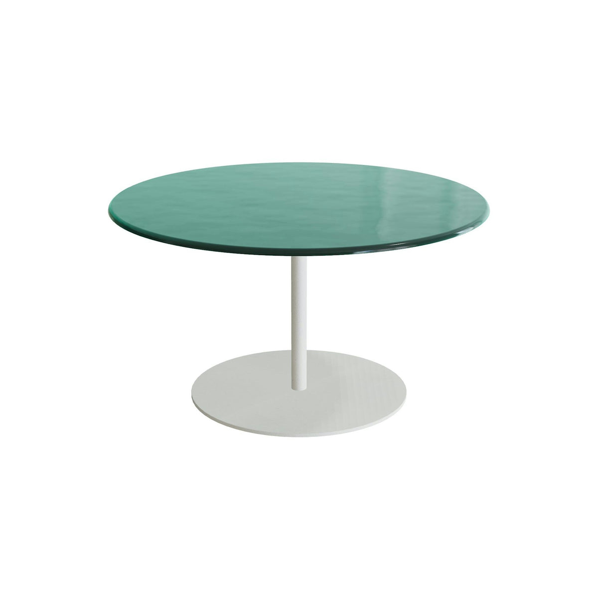 Royal Botania Butler Loungetisch 75 cm – weiß · Glas Ondula verde