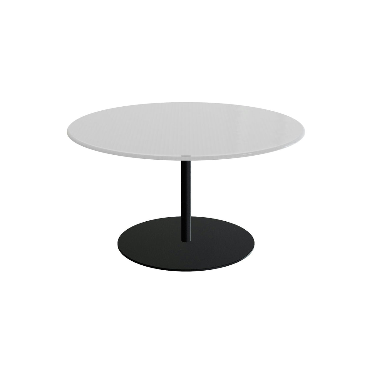 Royal Botania Butler Loungetisch 90 cm – anthrazit · Glas Ondula pebble