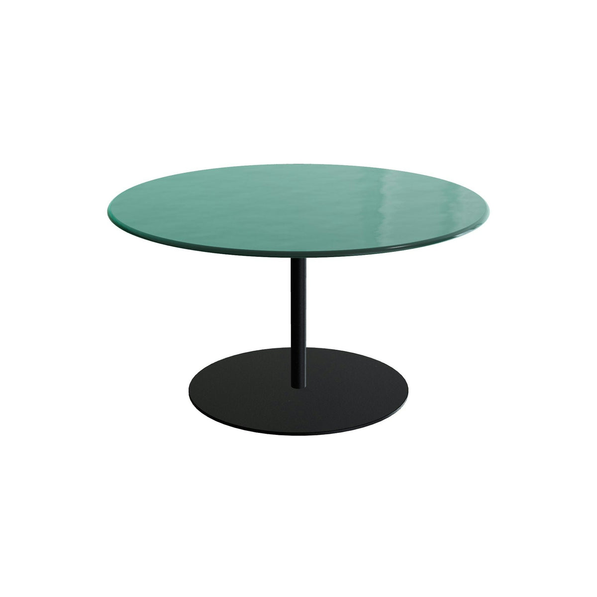 Royal Botania Butler Loungetisch 90 cm – anthrazit · Glas Ondula verde