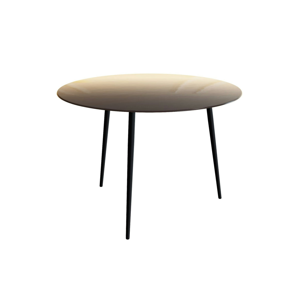 Royal Botania Styletto Bartisch rund 160 cm – Alu pebble · Glas Ondula pebble