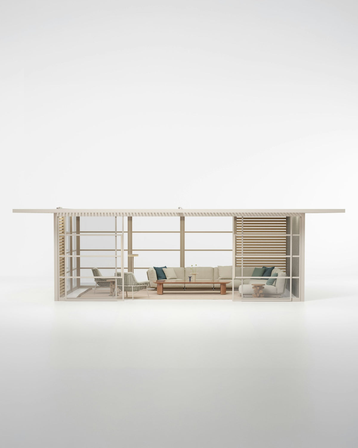 Kettal Pavillon H double – Frontalansicht