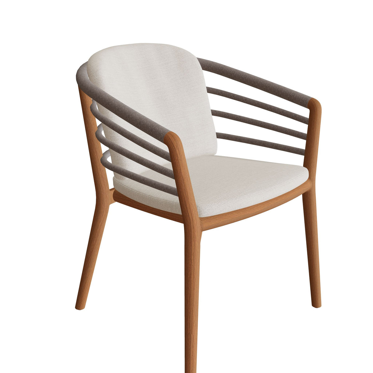 Royal Botania Archy Stuhl Teak, Teak natur, Sleeves cappuccino