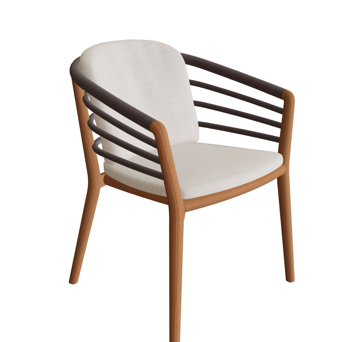 Royal Botania Archy Stuhl Teak, Teak natur, Sleeves espresso