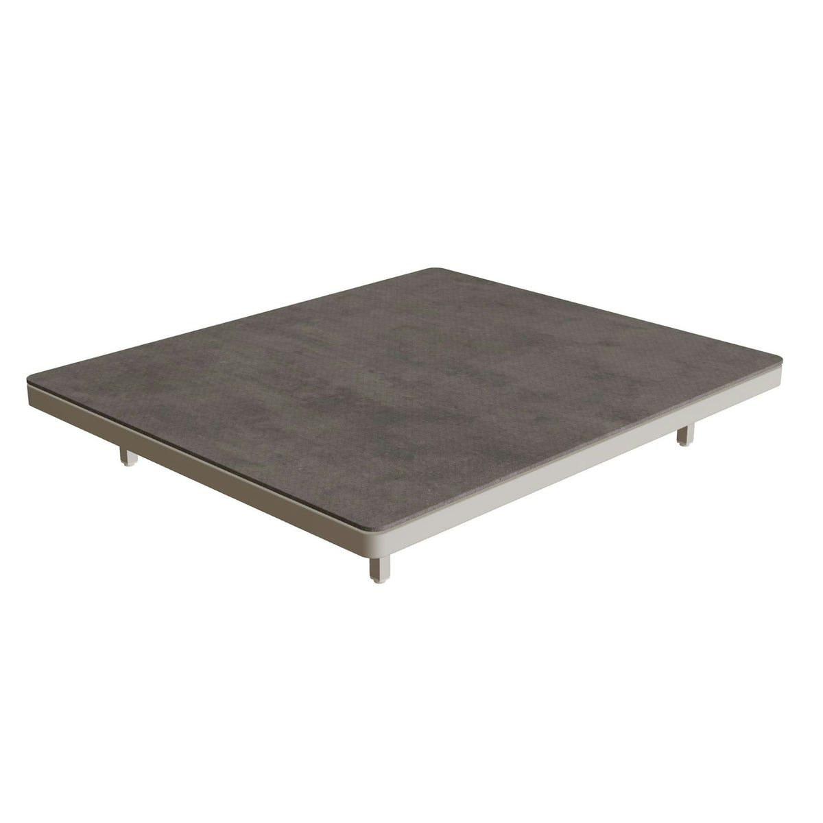 Royal Botania Alura Lounge Tisch 140 x 120 cm – Tischmodul (Sockelhöhe) · pebble · Keramik weiß (white)
