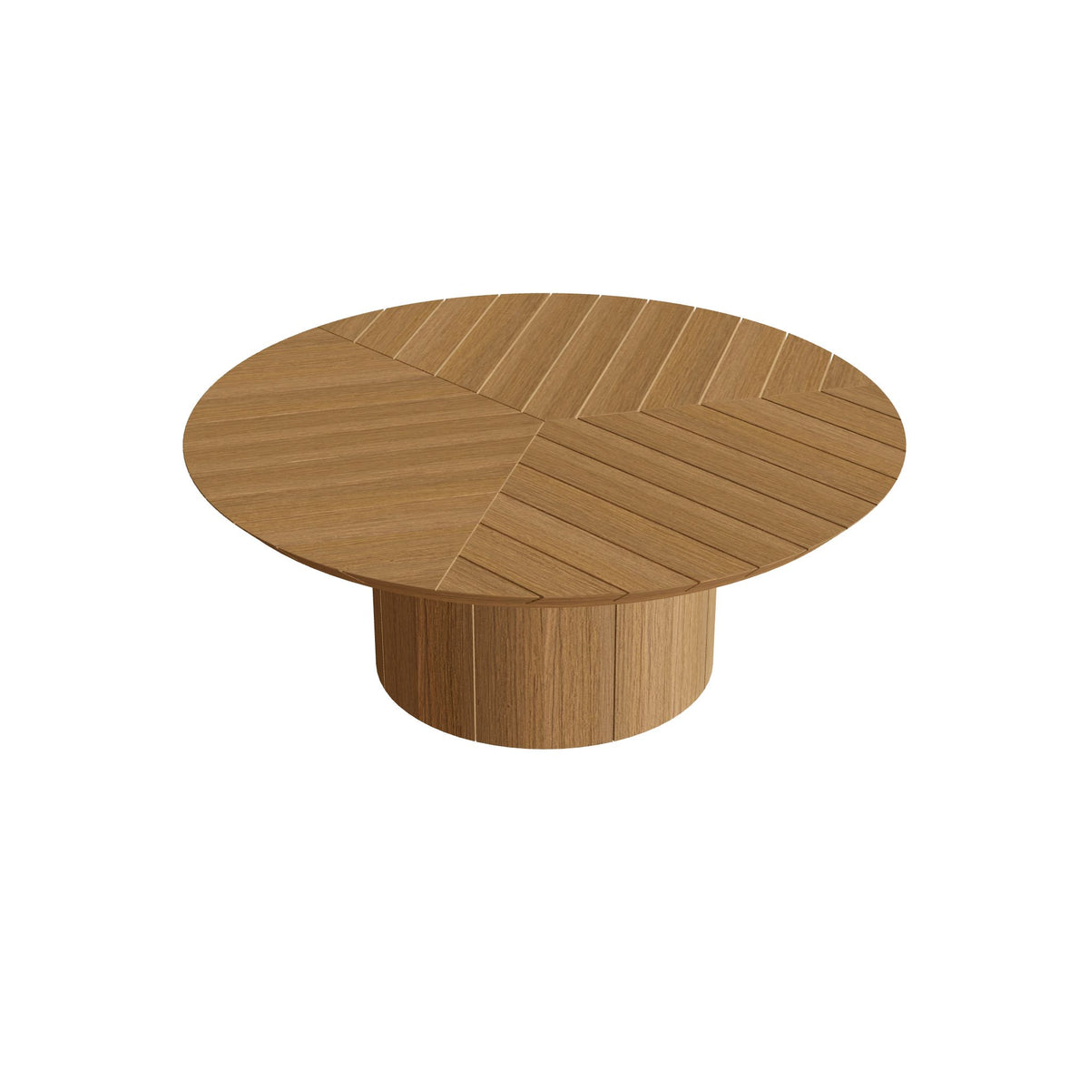 Royal Botania Regaliz Tisch rund 90 cm, Loungetisch, Fuß Teak, Teak