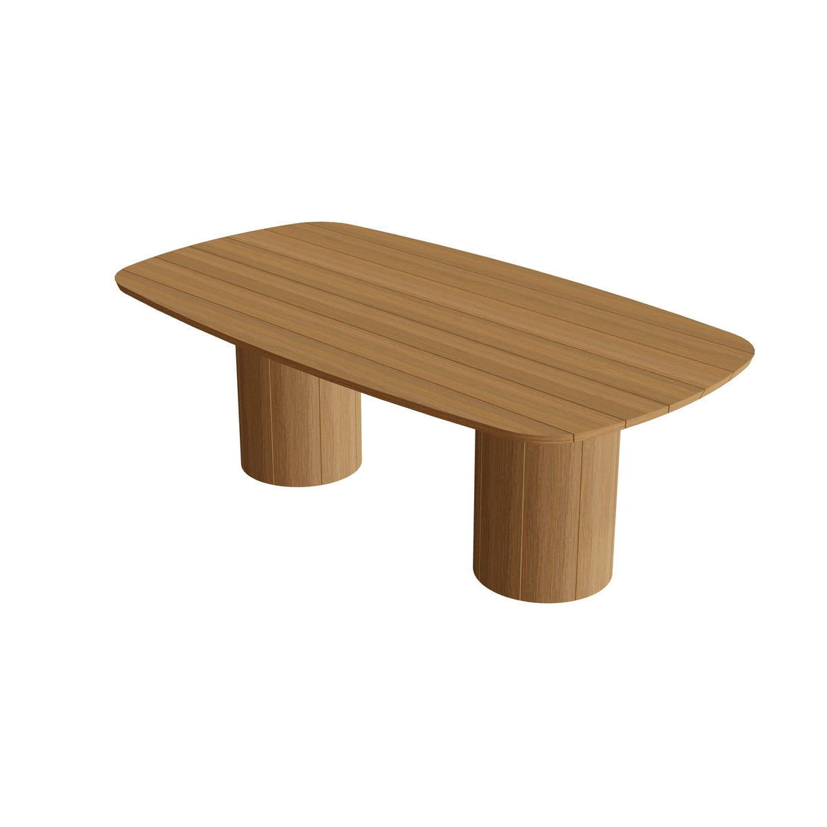 Royal Botania Regaliz Tisch oval 220 x 120 cm mit Rundfuß, Esstisch, Fuß Teak, Teak