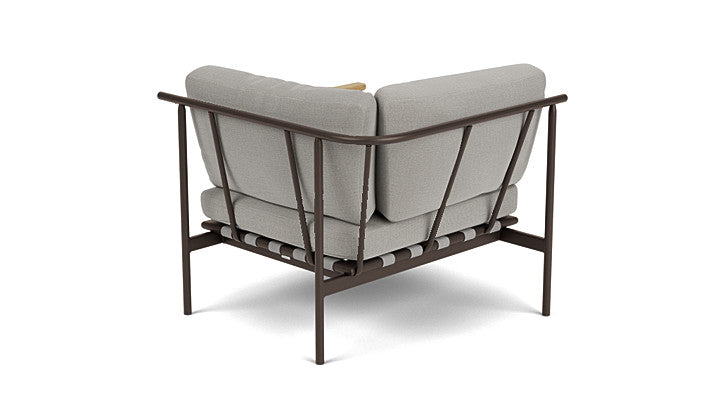 Barlow Tyrie I Around Deep Seating kleines Eckmodul mit Teakarmlehne rechts