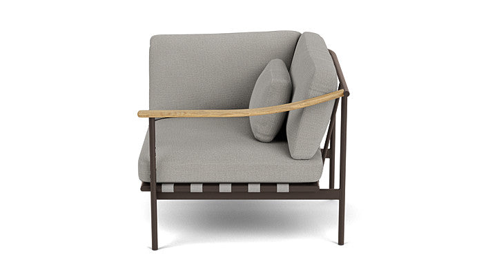 Barlow Tyrie I Around Deep Seating kleines Eckmodul mit Teakarmlehne rechts