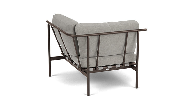 Barlow Tyrie I Around Deep Seating kleines Eckmodul mit Teakarmlehne links