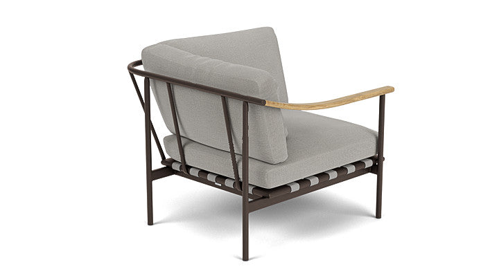 Barlow Tyrie I Around Deep Seating kleines Eckmodul mit Teakarmlehne links