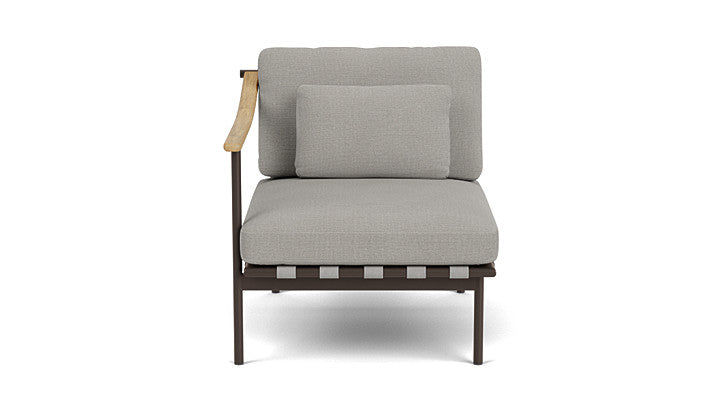 Barlow Tyrie I Around Deep Seating Sessel mit Teakarmlehne links