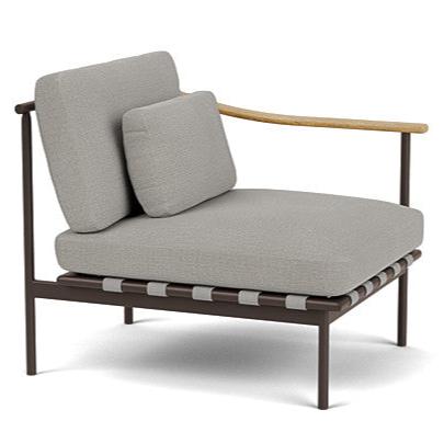 Barlow Tyrie I Around Deep Seating Sessel mit Teakarmlehne rechts