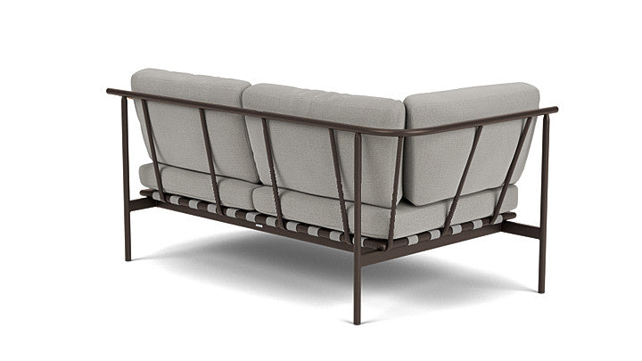 Barlow Tyrie I Around Deep Seating Zweisitzer-Eckmodul mit Teakarmlehne rechts