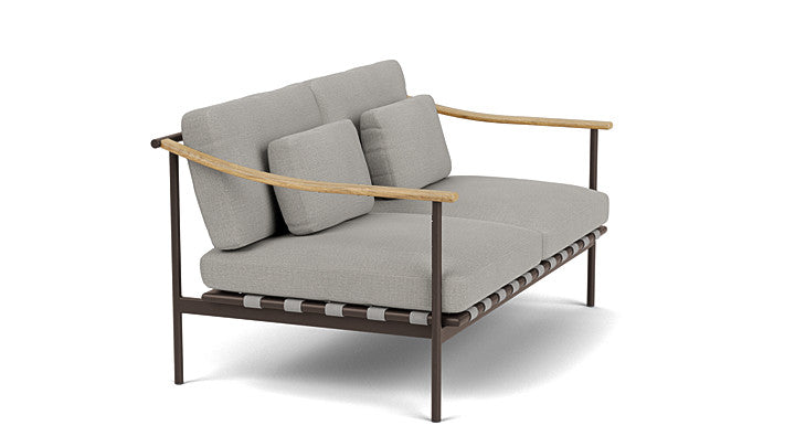 Barlow Tyrie I Around Deep Seating Sofa mit Teakarmlehnen 150 cm