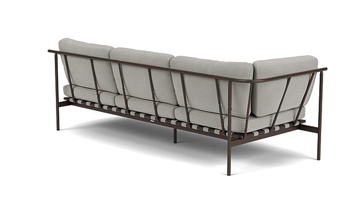 Barlow Tyrie I Around Deep Seating Dreisitzer-Eckmodul mit Teakarmlehne links