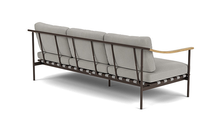 Barlow Tyrie I Around Deep Seating Sofa mit Teakarmlehnen 220 cm