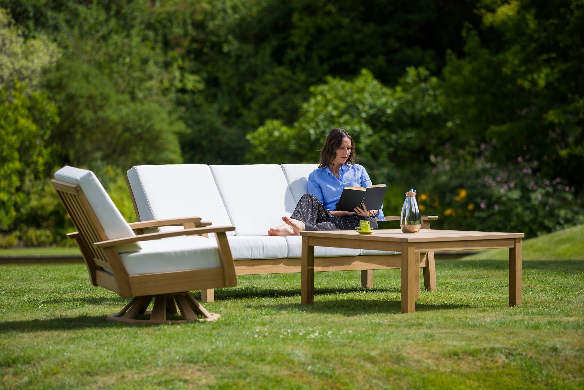 Barlow Tyrie Haven Sofa 214 cm – Seitenansicht und Konstruktion