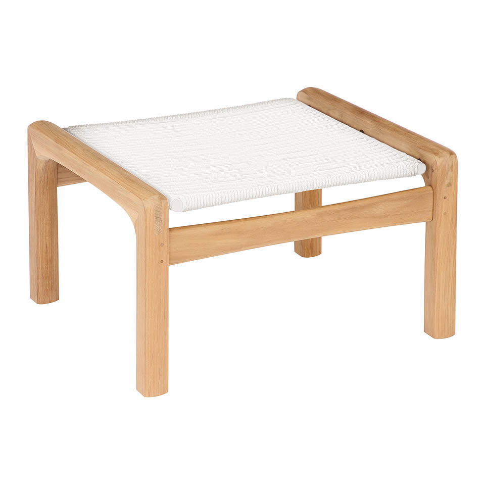 Barlow Tyrie Monterey Hocker Cord – Detailansicht Teak und Verarbeitung