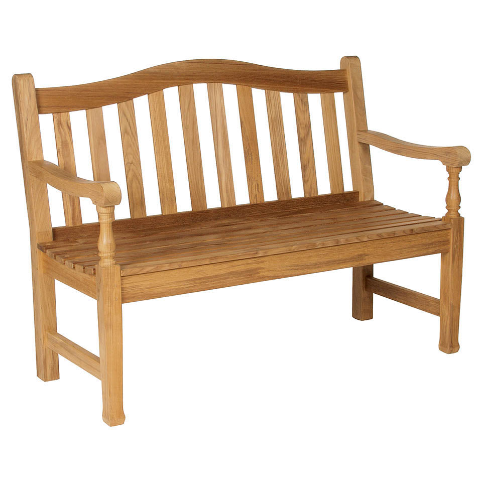 Diese Bank besteht aus Teakholz, das witterungsbeständig und langlebig ist. Es hält Sonne, Regen und Frost stand, ohne Schaden zu nehmen.