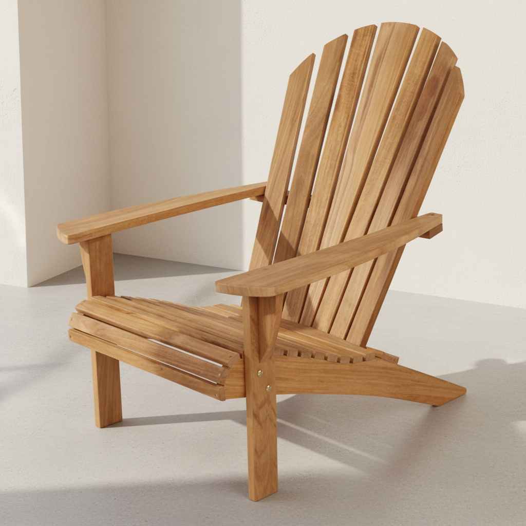 Barlow Tyrie I Adirondack Chair – Teak Masterpiece – Classic Design