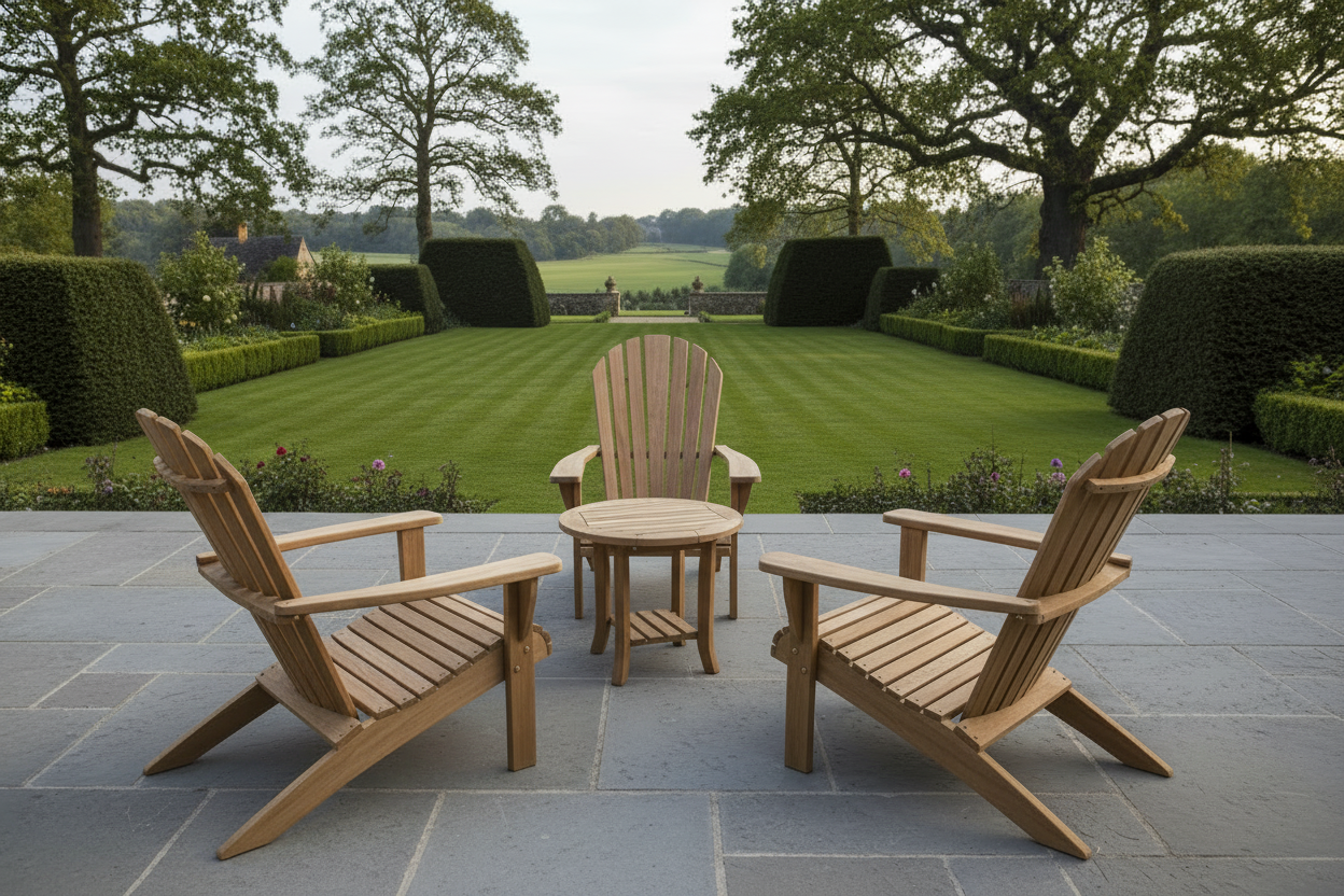 Barlow Tyrie I Adirondack Chair – Teak Masterpiece – Classic Design