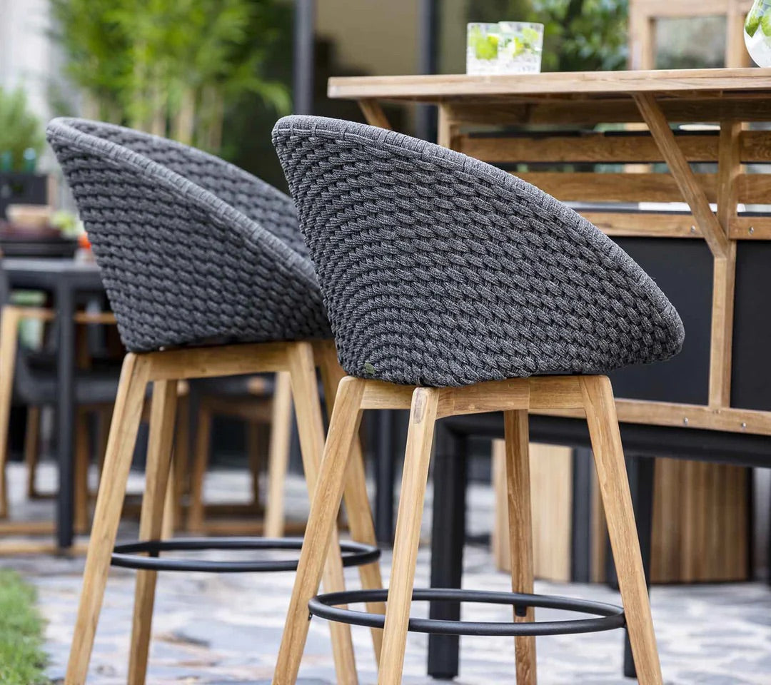 Cane-Line I Peacock Barhocker