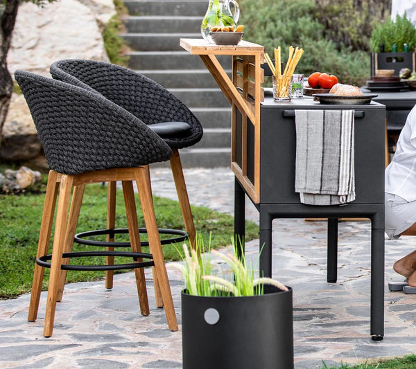 Cane-Line I Peacock Barhocker