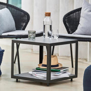 Cane-Line I Level Couchtisch 48 cm, quadratisch