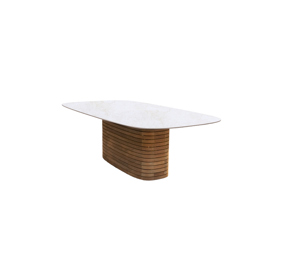 Cane-Line Mellow Esstisch 300 cm, oval – Sitzfläche und Komfort im Detail