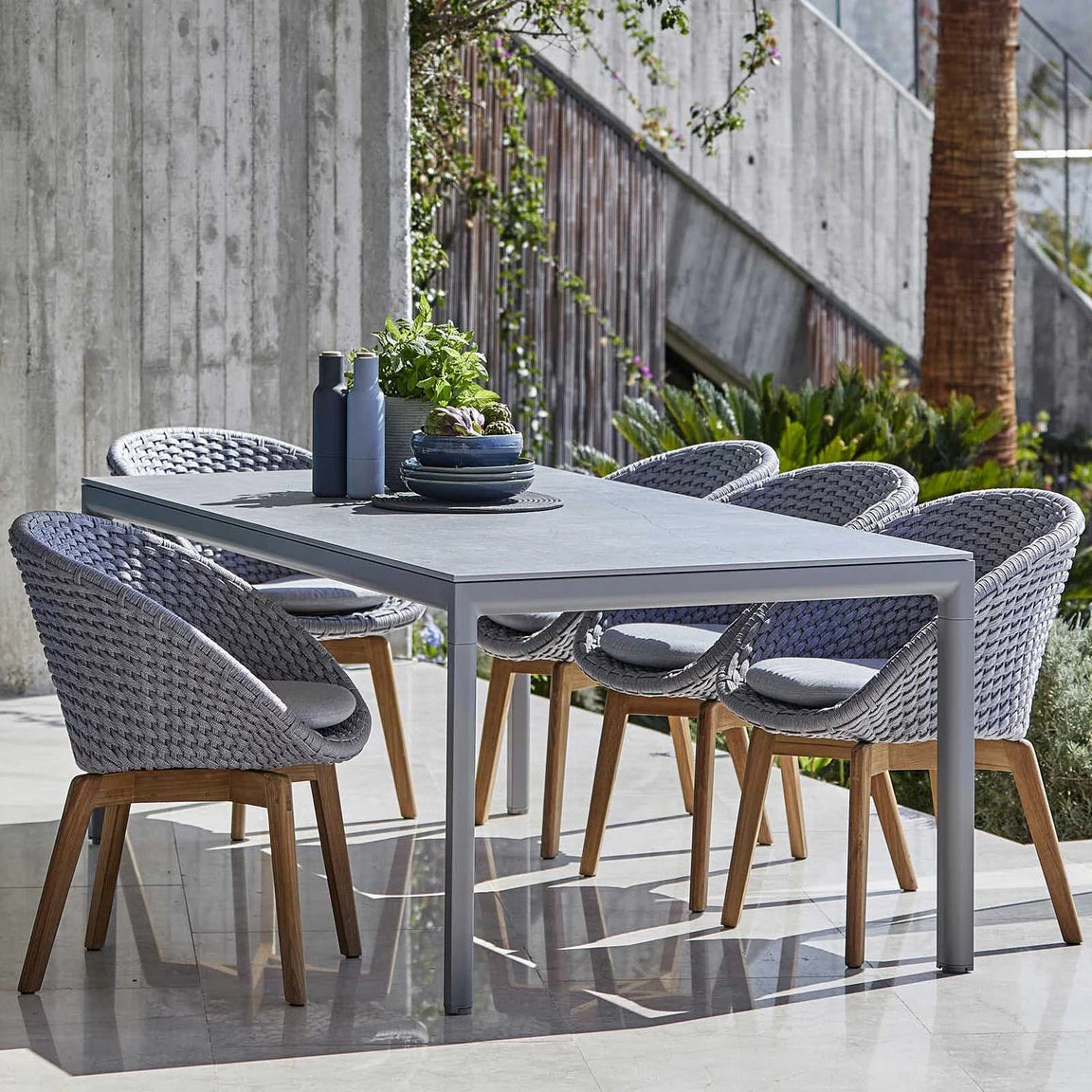 Cane-Line I Drop Esstisch 200 cm, rechteckig