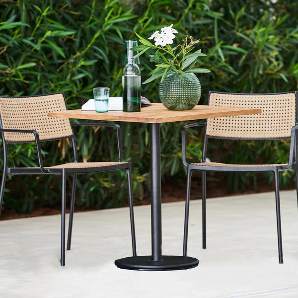 Cane-Line I Go Bistrotisch 72 cm, quadratisch