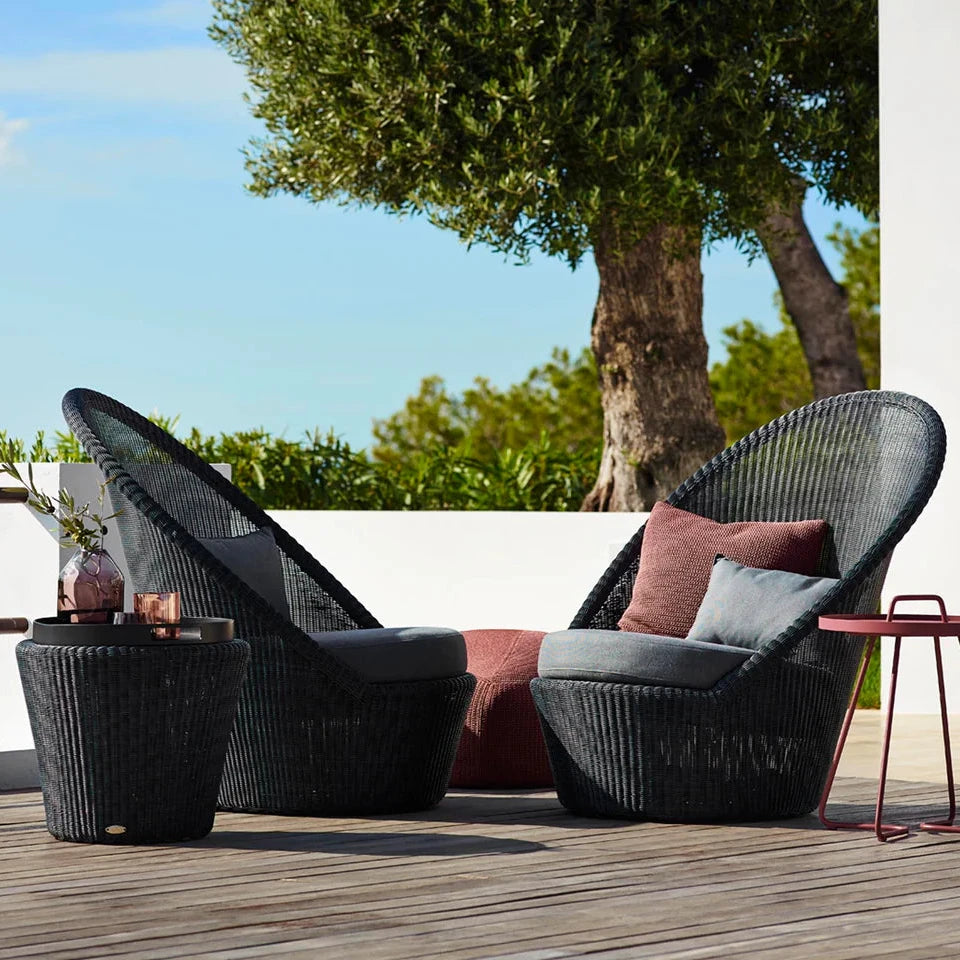 Cane-Line I Kingston Sonnenstuhl mit Rädern