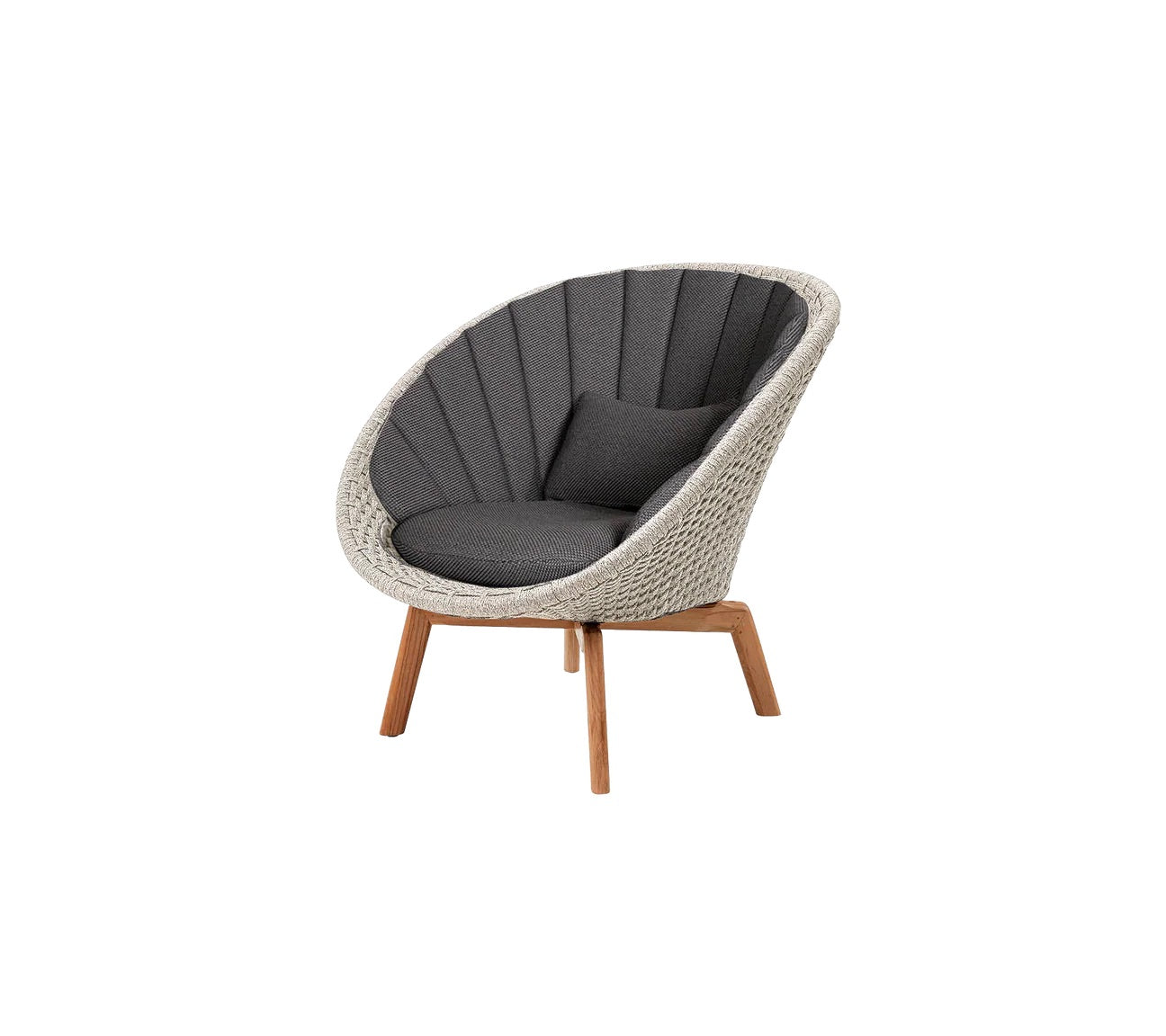 Cane-Line I Peacock Loungesessel mit Teak Beinen