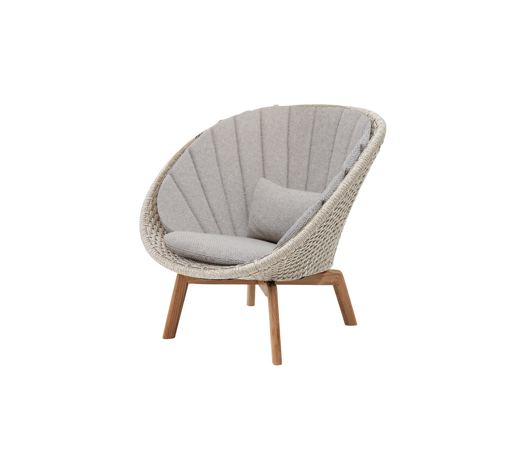 Cane-Line I Peacock Loungesessel mit Teak Beinen