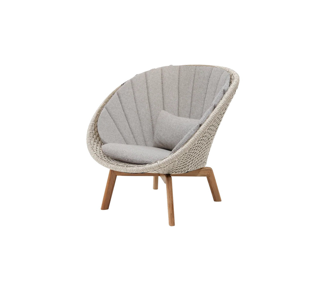 Cane-Line I Peacock Loungesessel mit Teak Beinen
