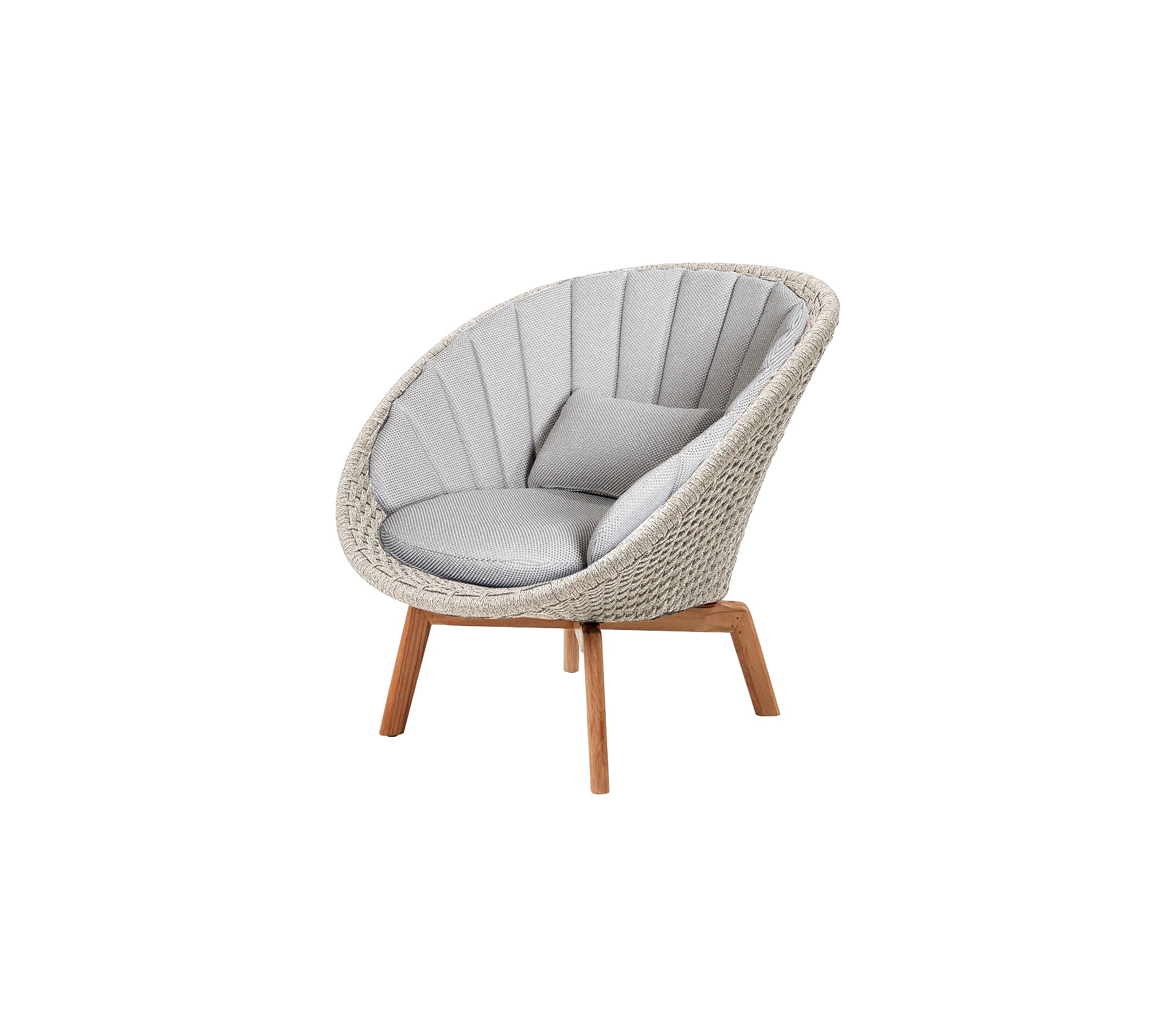 Cane-Line I Peacock Loungesessel mit Teak Beinen
