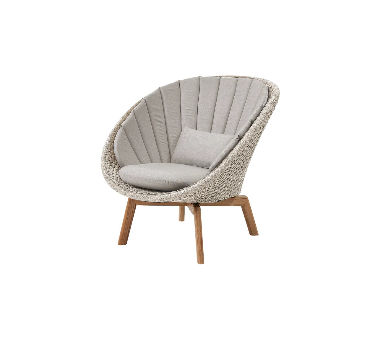 Cane-Line I Peacock Loungesessel mit Teak Beinen