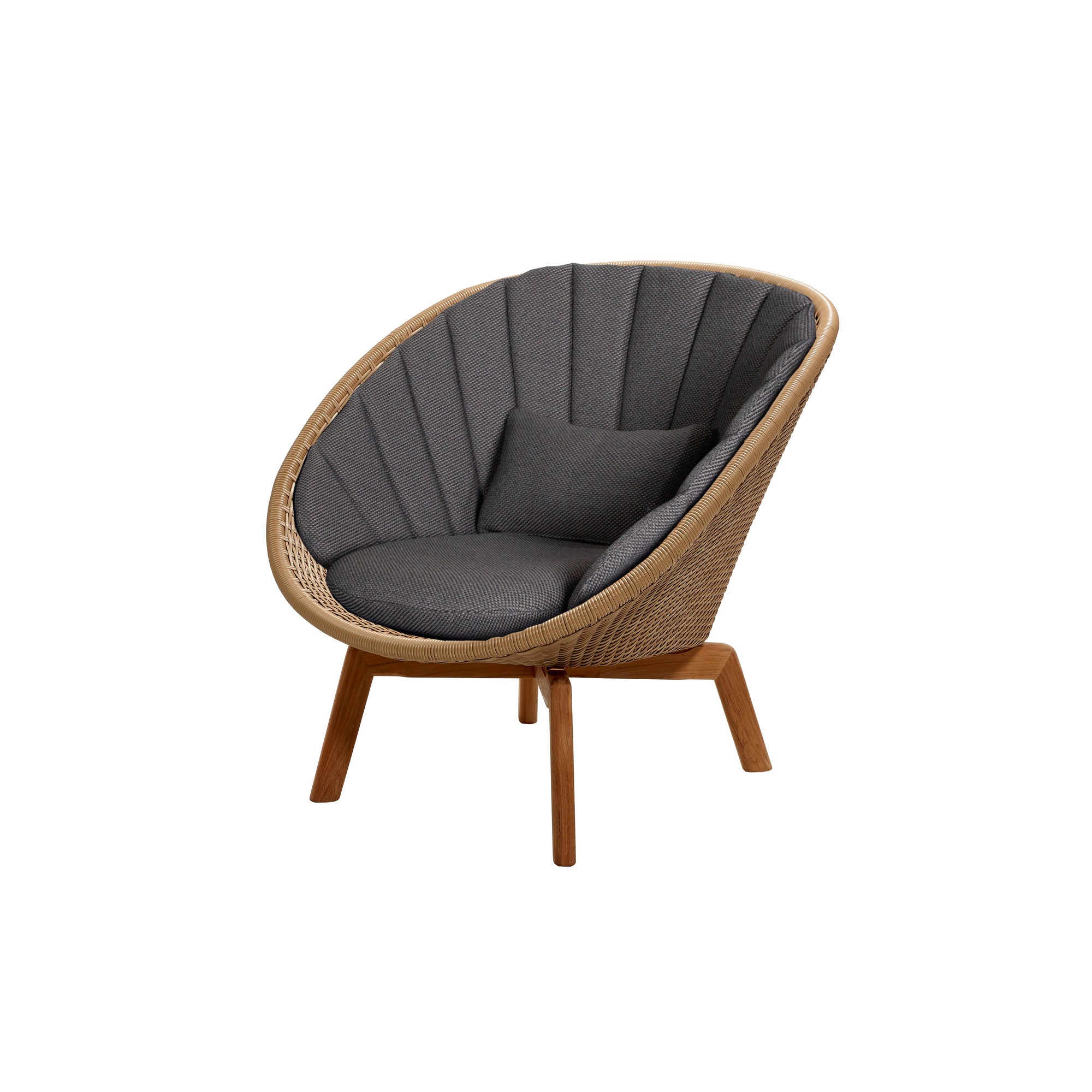 Cane-Line I Peacock Loungesessel Rattanoptik