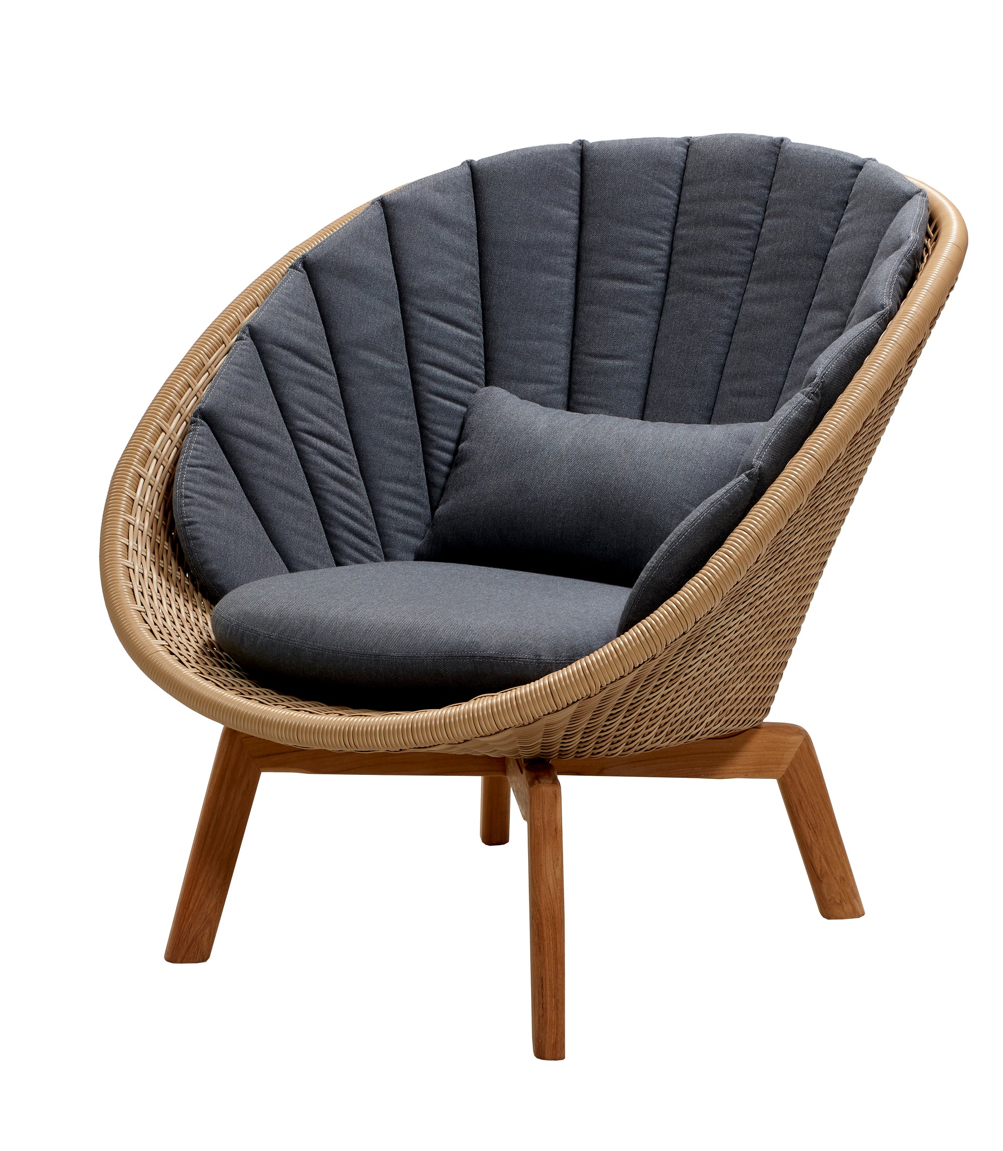Cane-Line I Peacock Loungesessel Rattanoptik