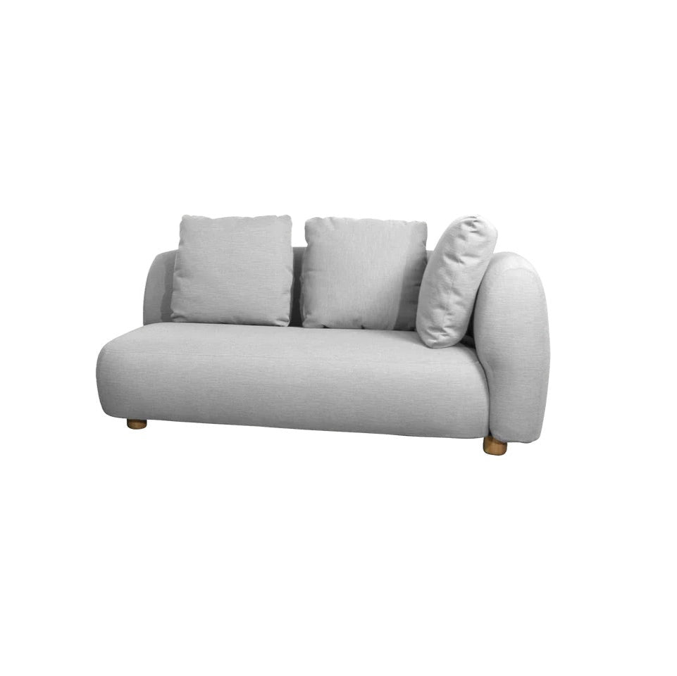 Cane-Line I Capture Zweisitzermodul mit Armlehne links