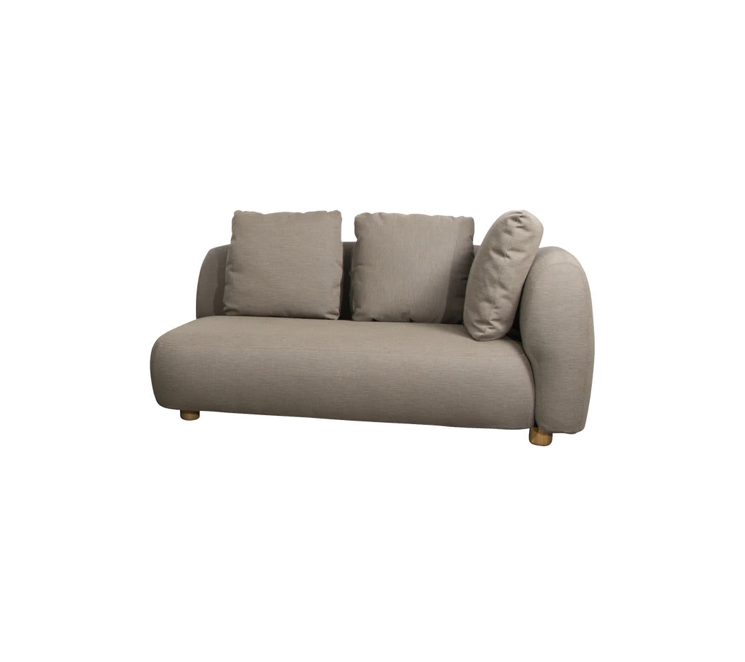 Cane-Line I Capture Zweisitzermodul mit Armlehne links