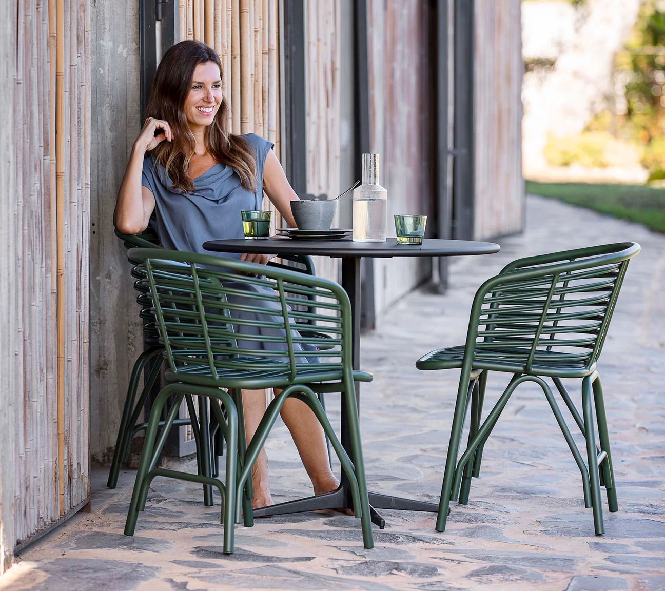 Cane-Line I Drop Bistrotisch 60 cm, rund