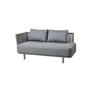Cane-Line I Moments 2-seater modular sofa with right armrest