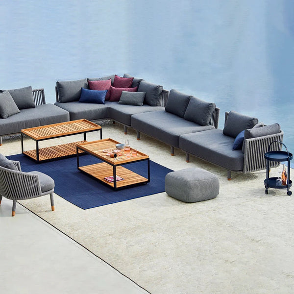 Cane-Line I Moments 2-Sitzer Modulsofa mit Armlehne links