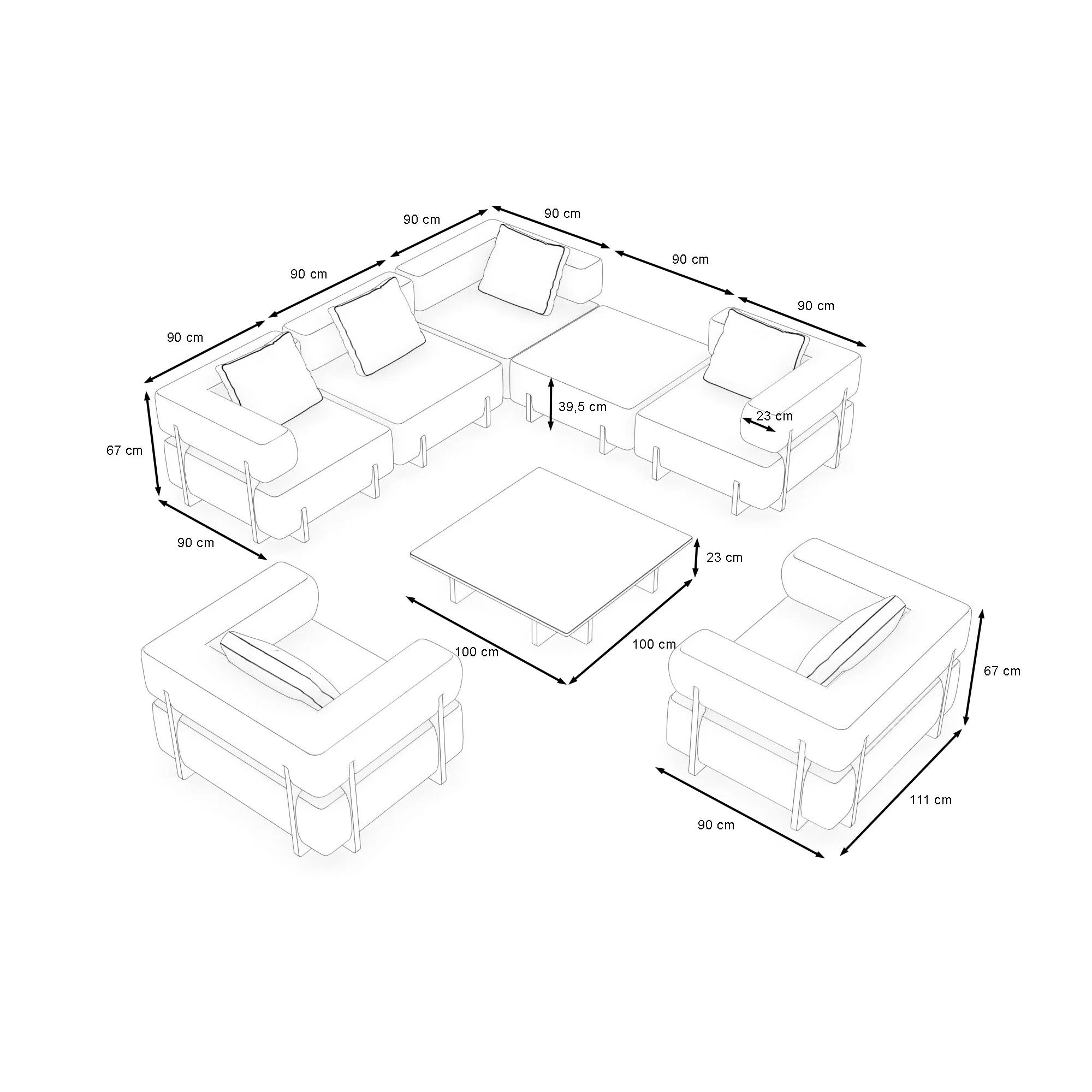 Ploss Epoque Loungegruppe XL – Bild 6