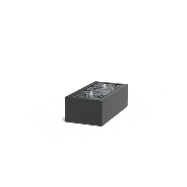 Nappe phréatique rectangulaire en aluminium avec LED et pompe 